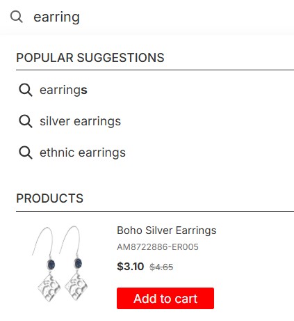 Changing colors of Instant Search Widget