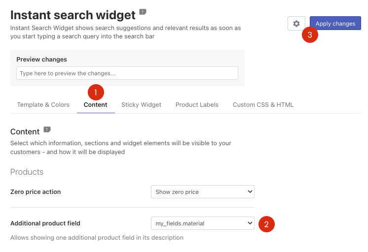 How to show product/variant metafield values in the widgets on Shopify