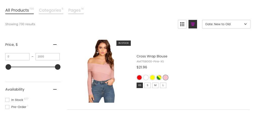 Changing colors of Search Results Widget