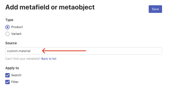 Configuring metafields and metaobjects