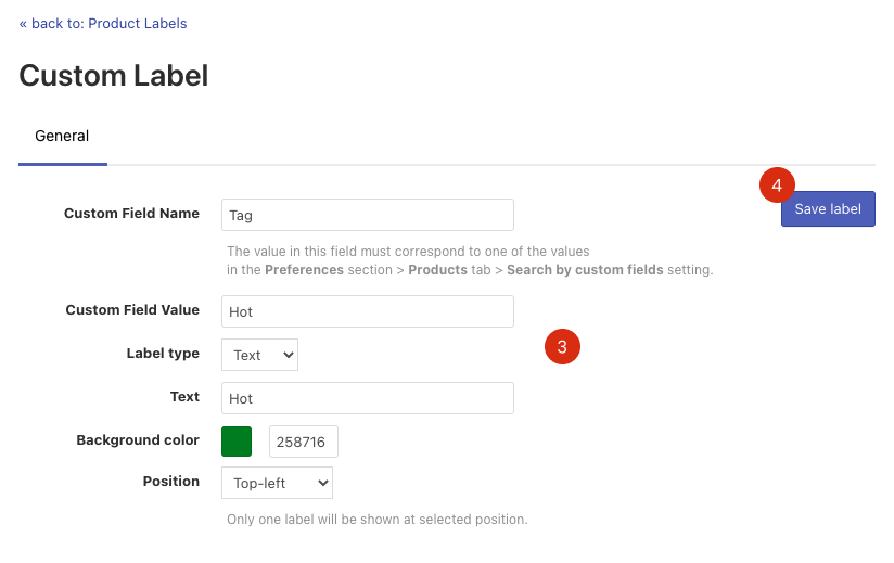 Setting up Custom Labels in Search Results Widget on BigCommerce