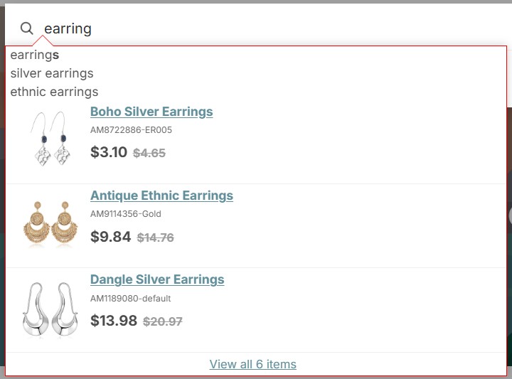 Changing colors of Instant Search Widget