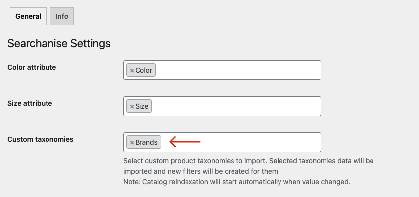 Setting up filters based on custom taxonomies on WooCommerce