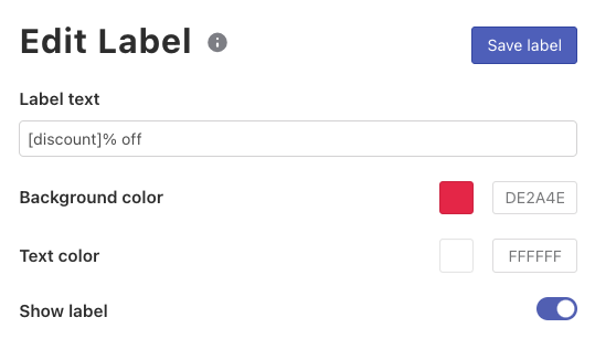 Setting up Product Labels in Instant Search Widget