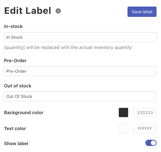Setting up Product Labels in Instant Search Widget