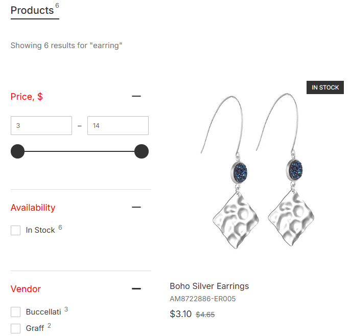 Changing colors of Search Results Widget