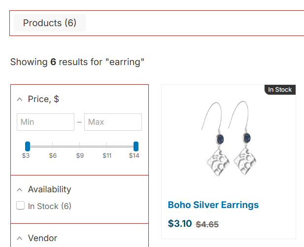 Changing colors of Search Results Widget