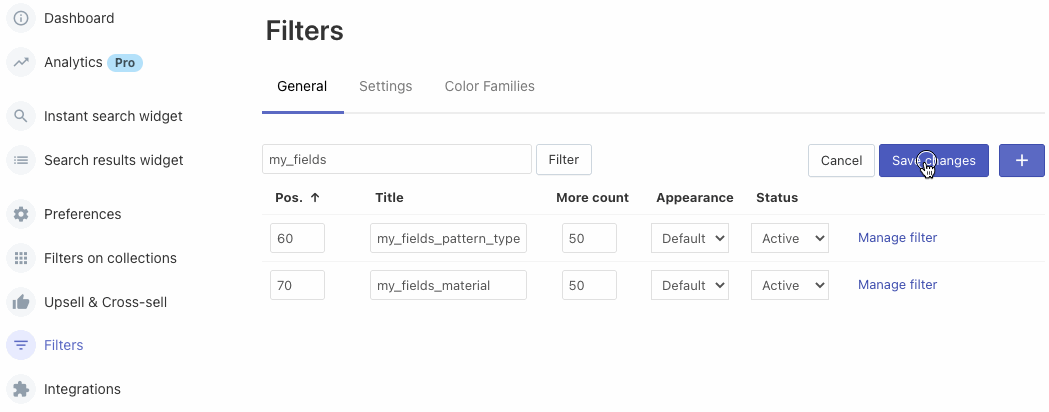 Setting up filters based on variant options, tag prefixes and metafields on Shopify