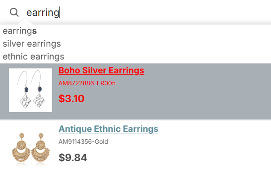 Changing colors of Instant Search Widget