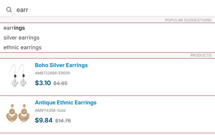 Changing colors of Instant Search Widget