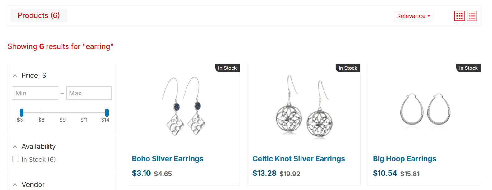 Changing colors of Search Results Widget