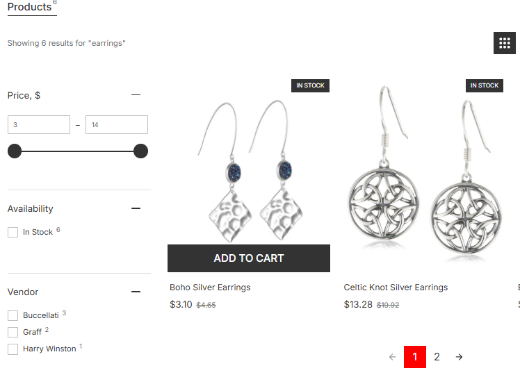 Changing colors of Search Results Widget