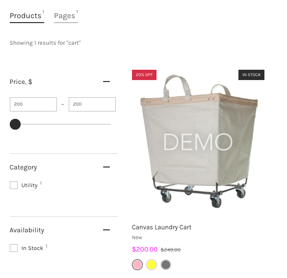 Changing colors of Search Results Widget