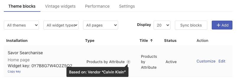 Adding recommendations with theme app blocks