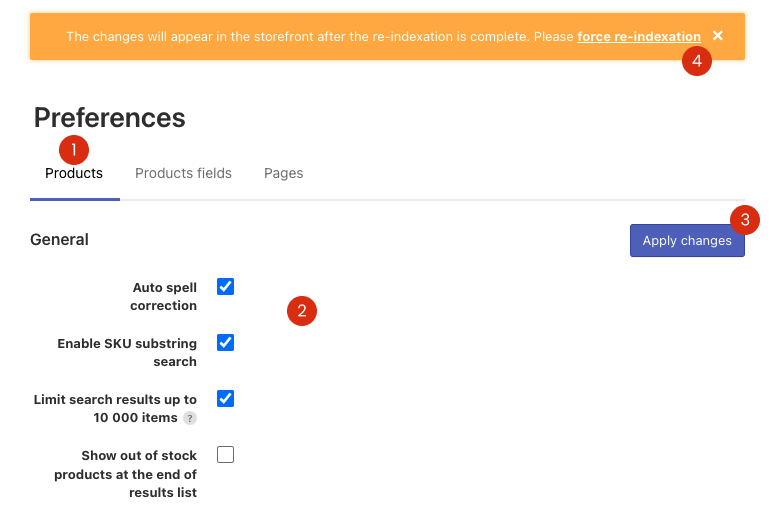 Managing products preferences in Wix stores