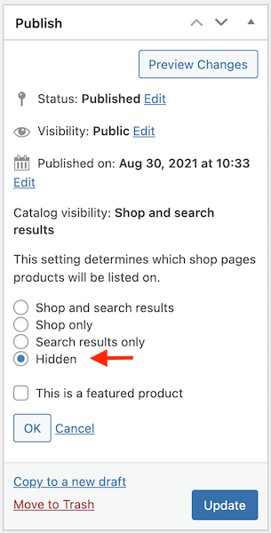 How to hide products from search on WooCommerce